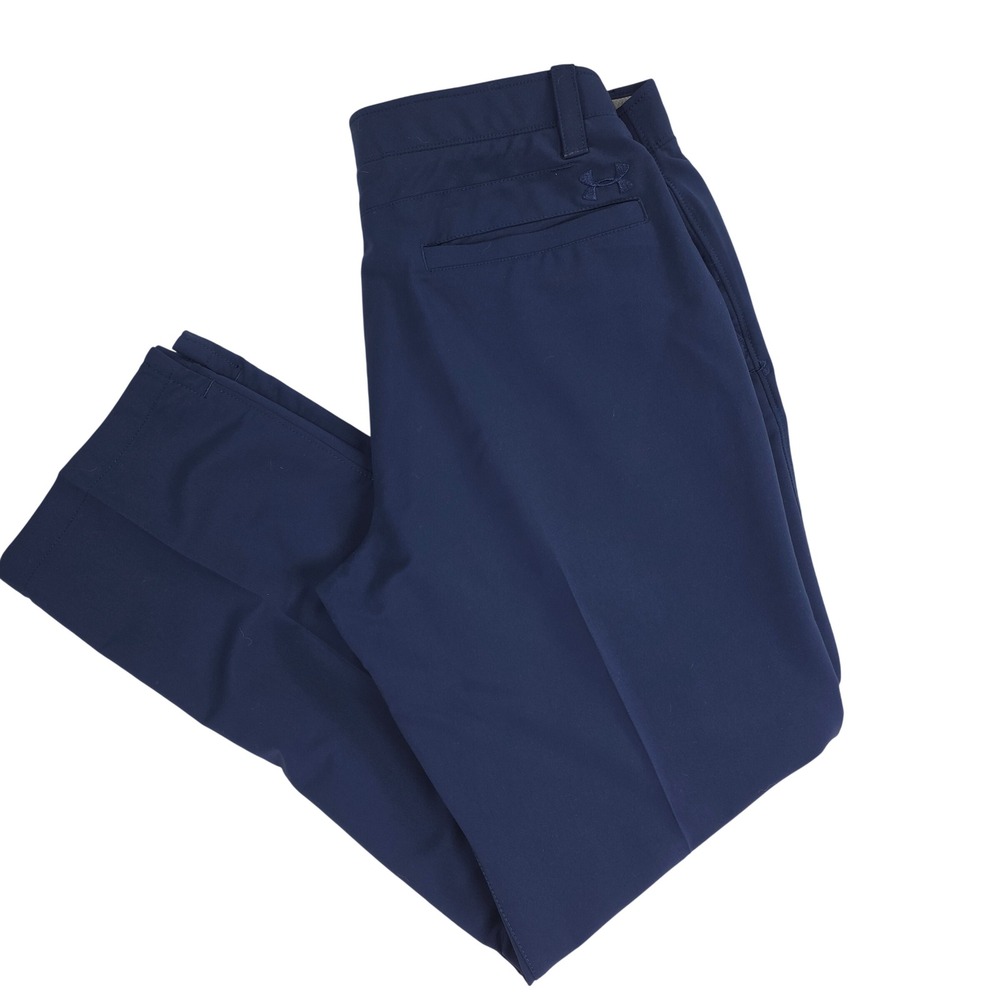 Under Armour Dress Pants 34x30 Men's Blue Golf Vacation Comfortable‎